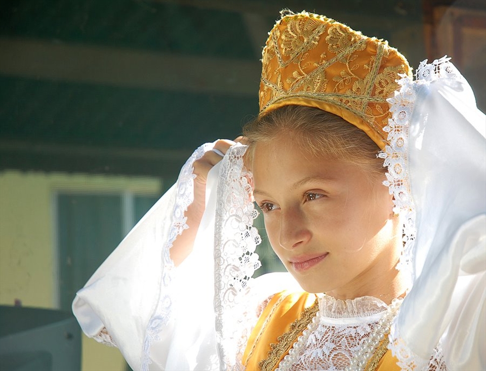For the Lippovans in the Delta, religious holidays are the highlights of the social calendar. For this young girl, the Feast of St. Mary (celebrated according to the Julian Calendar, 13 days later than the regular calendar) is an opportunity to don traditional dress and celebrate centuries-long traditions defining the identity of her community. Lippovans worship according to rites dating before 1652, when they fled to what is now south-eastern Romania after being the target of brutal persecution for the temerity of refusing reforms instituted by the Russian Orthodox Church. So important is faith in these poor communities that every family strives to afford a religious painting (icon) decorated with gold-leaf, which then becomes an heirloom passed from one generation to the next. Smoking is forbidden inside the Lippovans’ homes so as to not damage these icons.