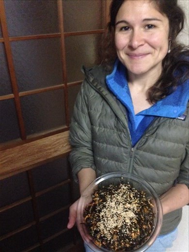 Me and my Hijiki Seaweed Salad! 