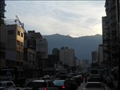 Caracas' traffic jam-6:10 a.m. At the top Waraira Repano is Hotel Humboldt.: by cpeen, Views[525]