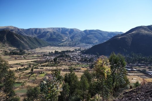 A view of the Sacred Valley near Cusco