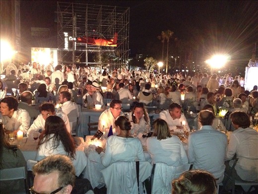 #DinerEnBlancSyd view from my table in front of the MCA. Such a sparkly magical night with great friends