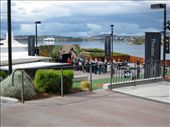 Entrance to #MONA.  Great spaces leading into the entrance and up to the grassed area and bars.
Hobart.: by crustyadventures, Views[561]