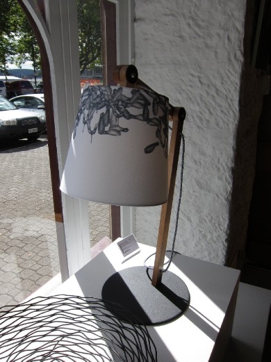 Lust.  Just snapping a totally lovely, hand crafted desk light that I'd like to own.  But probably never will at close to $1000.