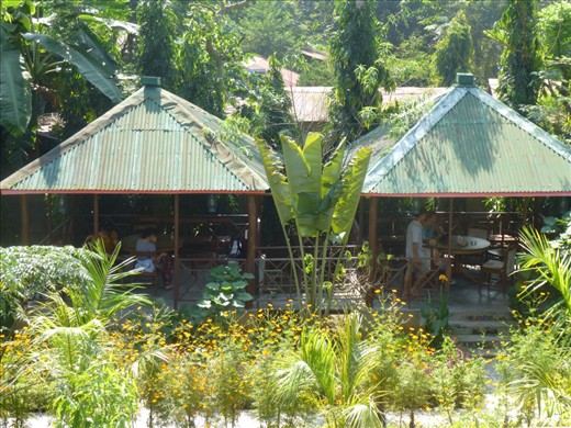The dining room at the Jungle Safari Lodge.