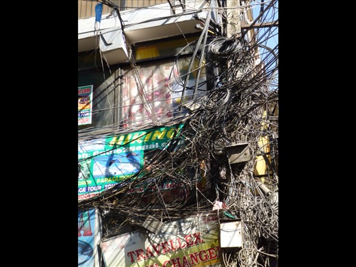 At every corner an Electrician's nightmare.