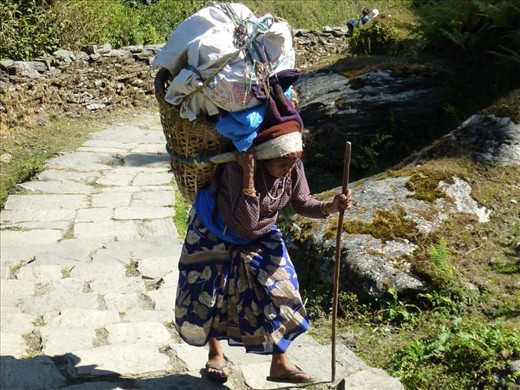 Alone with her thoughts.

