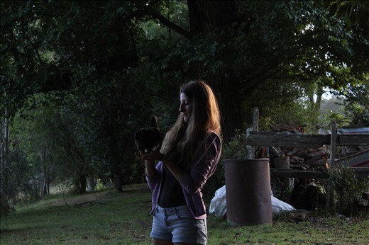 Maggie has hand raised all of her animals.