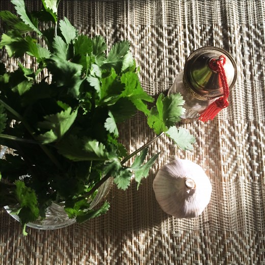 Use the freshest garlic and coriander you can find