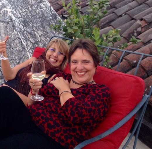 Vicky and I at the Art Exhibit 