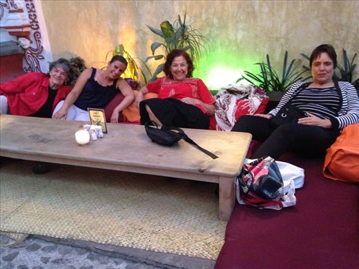 Sunday night dinner with American women.  Happens every Sunday at 5:30