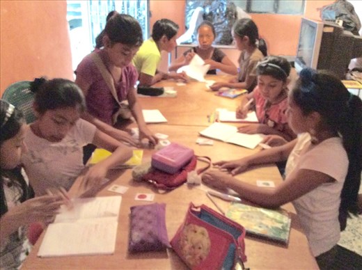 Busy learning English. 