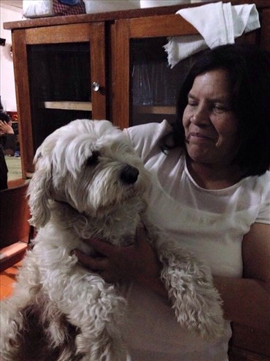 Olga is my home stay mom. She provides my room and cooks my meals.  She is always watching for all of us. 