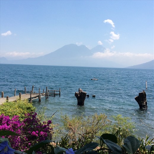 View from our hotel room terrace 