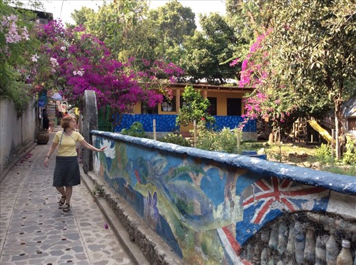 Just taking a walk down from our hotel 