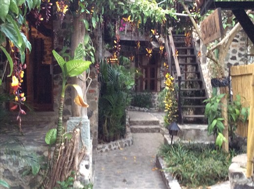 The reception area at hotel Schumann.