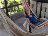 Mona Relaxes in hammocks at our hotel terrace : by cubannomad, Views[307]