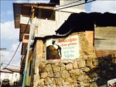 While walking thru the town, you see many signs of the power of Jesus Christ over the Guatemalan people.  This signs says Jesus Christ is coming soon. Save your life! : by cubannomad, Views[270]