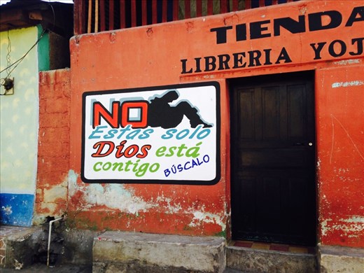 No you are not alone. God is with you. Look for him