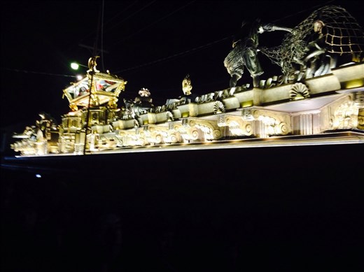 Night view of the anda from the church of San Felipe.  By far the biggest. 98 carriers.  