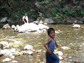 Kids playing while moms do the laundry down the river : by cubannomad, Views[247]