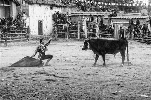 The bull with the condor tied to its back eventually tires, at which point, the condor is untied and released hours later back into the surrounding mountains. The festivities however continue for the rest of the day, with displays of traditional bullfighting.