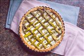 Black Pepper Goat Cheese Asparagus Tart with Jambon: by culinaryexplorer, Views[234]