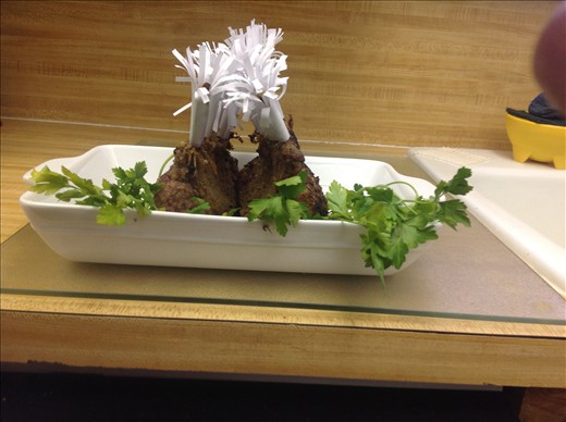 further decotation with veggies