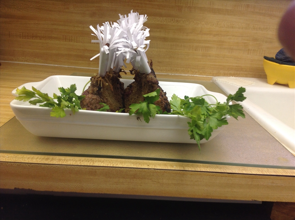 further decotation with veggies