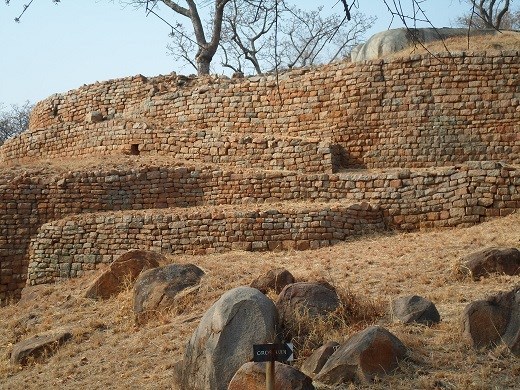 Ancient restored ruins of Zimbabwean ancient civilization
