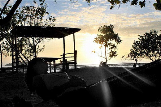 A very good day to start a new life......Relaxing while the sun rises in one of the Islands of Panay..