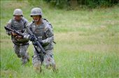 Alpha team Cadets lead their team across a field at the live fire combat training course. Cadets are expected to move as if they are on the front lines of combat. That means running low, diving and rolling their way across open areas. : by cydneymcfarland, Views[352]