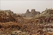 The Danakil Desert lies in north-east Ethiopia, south Eritrea and Djibouti and is known for its extreme heat and inhospitabelity. It is home of Afar, nomadic people who are able to survive in that extreme environment. The deepest point lies more than 100m below sea level. About 1,200km2  of Depression is covered by salt which is a major source of income for many Afar tribes.: by damjan, Views[1713]
