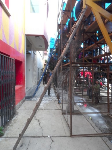 not a good place to be supersticious, you had to walk under all the ladders!