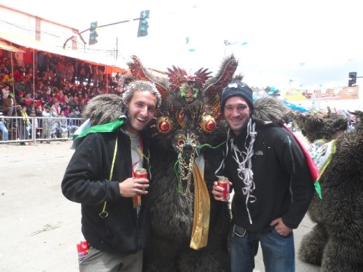 joel and manuel with the bear