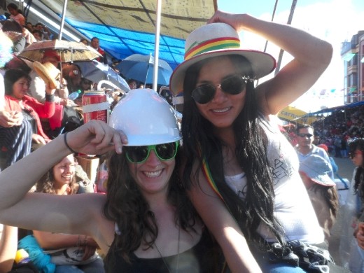 miners hat with beer attached