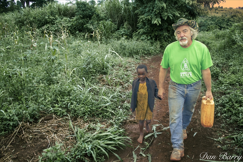 Water Driller Carries Ugandan's Water 1 Mile