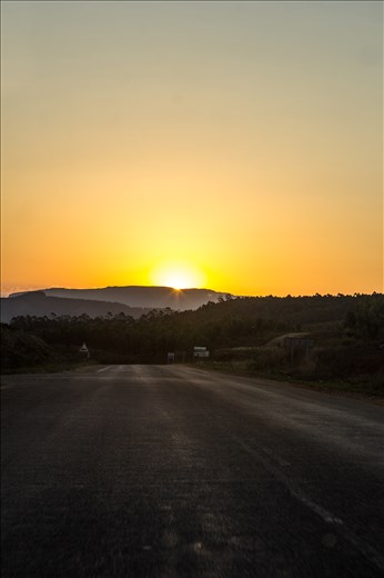 Driving towards Graskop, Limpopo after a visit to the Kruger Park.