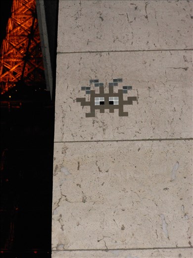 My pic of the Eiffel Tower lit up at night