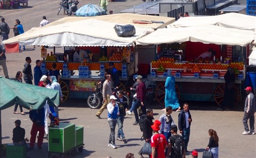 Juice stand in Marrakech