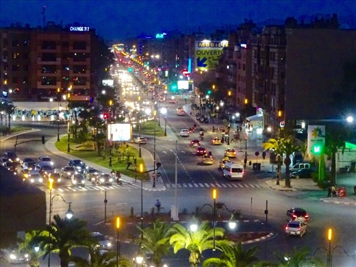 Marrakech New Town at night