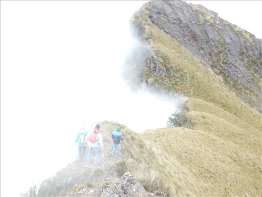 Walking along the craters edge. They just don't have the regulations. 