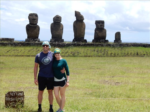 One of many Moai on Easter Island. 