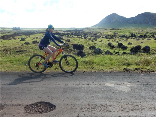 We rode 60 km this day to various sites around the island. 