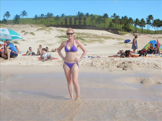 The view was spectacular and the beach wasn't bad either. 