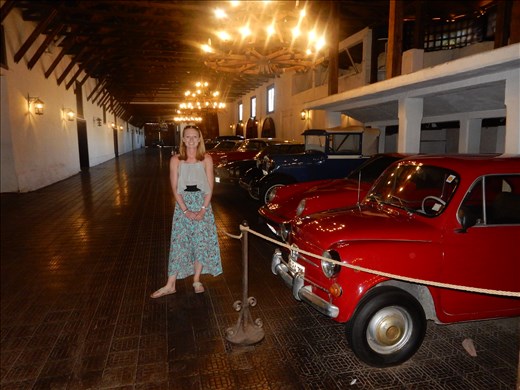 This was taken at Casa Silva winery. Family owned and very aristocratic. Photos of the family everywhere including the Queen of England, the  championship polo team and of course their automobile collection. 