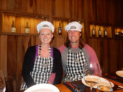 We went to  dinner with strangers in Buenos Aires last night. We made our own empanadas and ate some terrific food. 