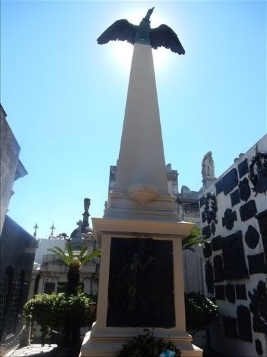 Visited the Buenos Aires cemetery. It's an entire city block filled with the most prestigious dignitaries like Eva Peron the wife of Argentine President Juan Peron. She seems to be a pretty big deal. 