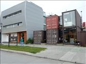 Believe it or not this is a fancy seafood restaurant made out of shipping containers. : by danidawnandstevo, Views[323]