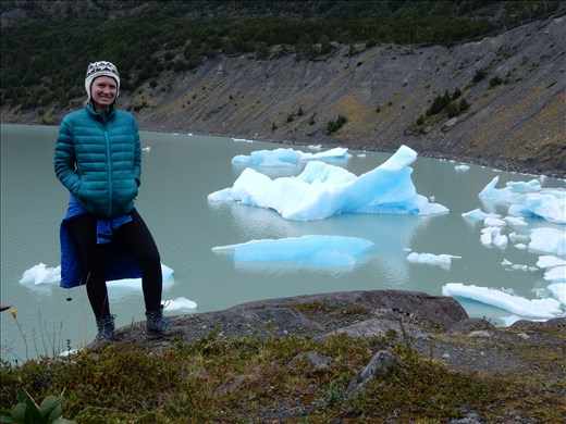 Day 4 was a 23 km Glacier Gray hike. The slogan is 