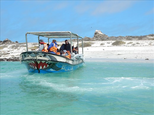The boat that took us to Isla Damas. 
